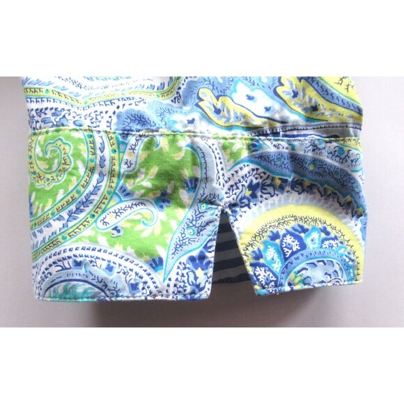 Chadwicks Women Shirt/Top Floral Blue/Green Buttons-Up Long Sleeves Cotton Sz 14 - Picture 5 of 8